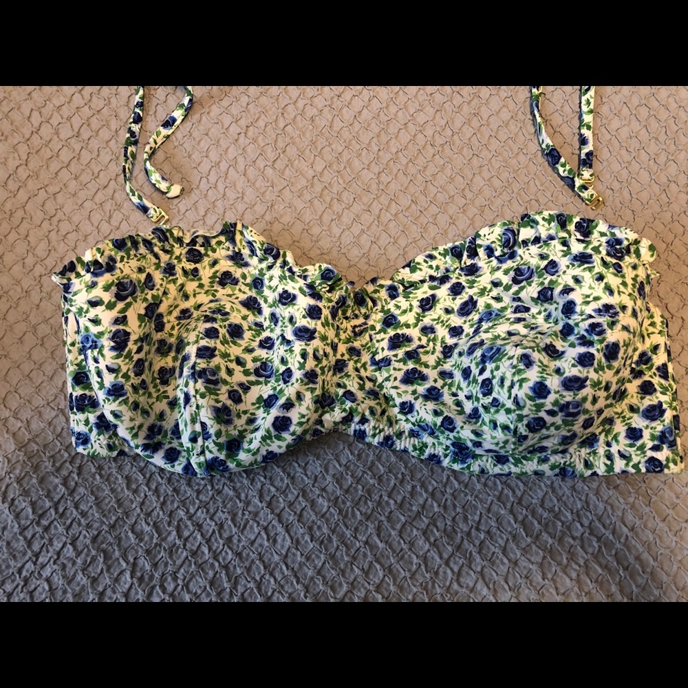 J Crew swim Ruffle underwire bikini 36D
